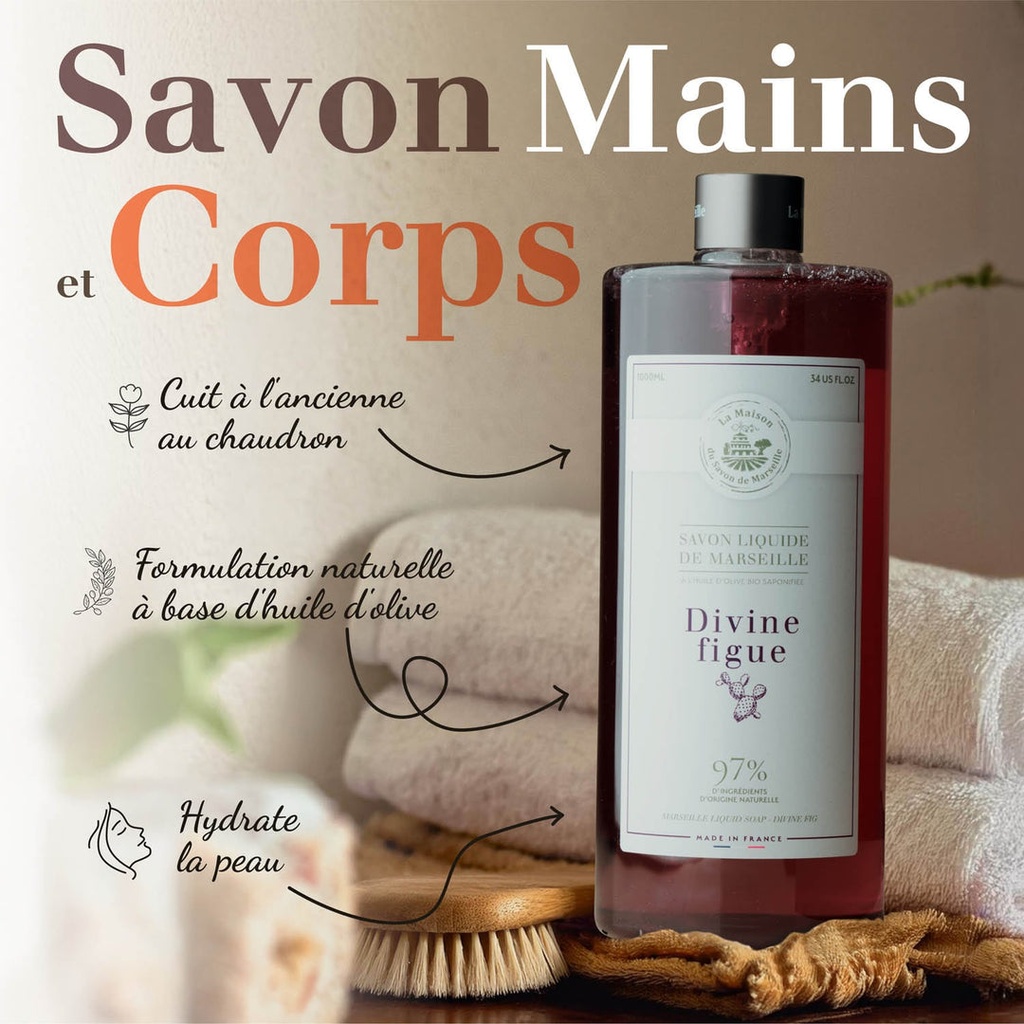 JABÓN DE Marsella LÍQUIDO DE HIGO CHUMBO 1L