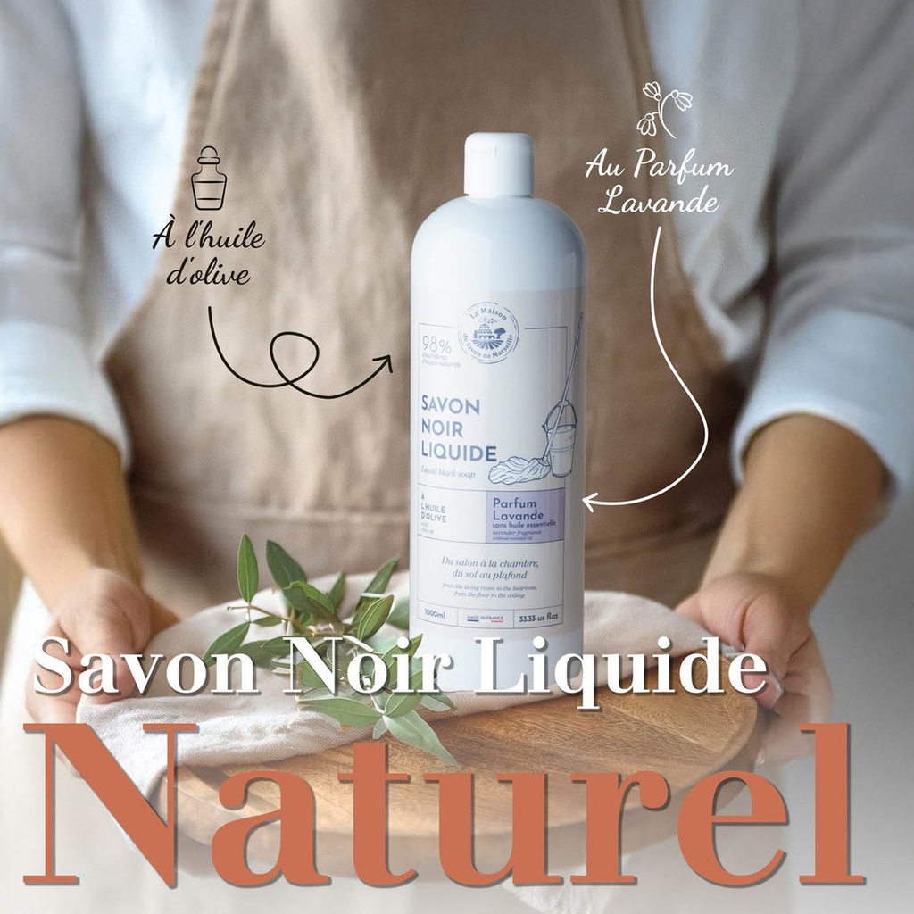 JABÓN LÍQUIDO NEGRO - LAVANDA 1L