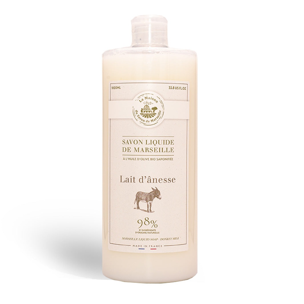 JABÓN LÍQUIDO DE MARSELLA 1L LECHE DE BURRA
