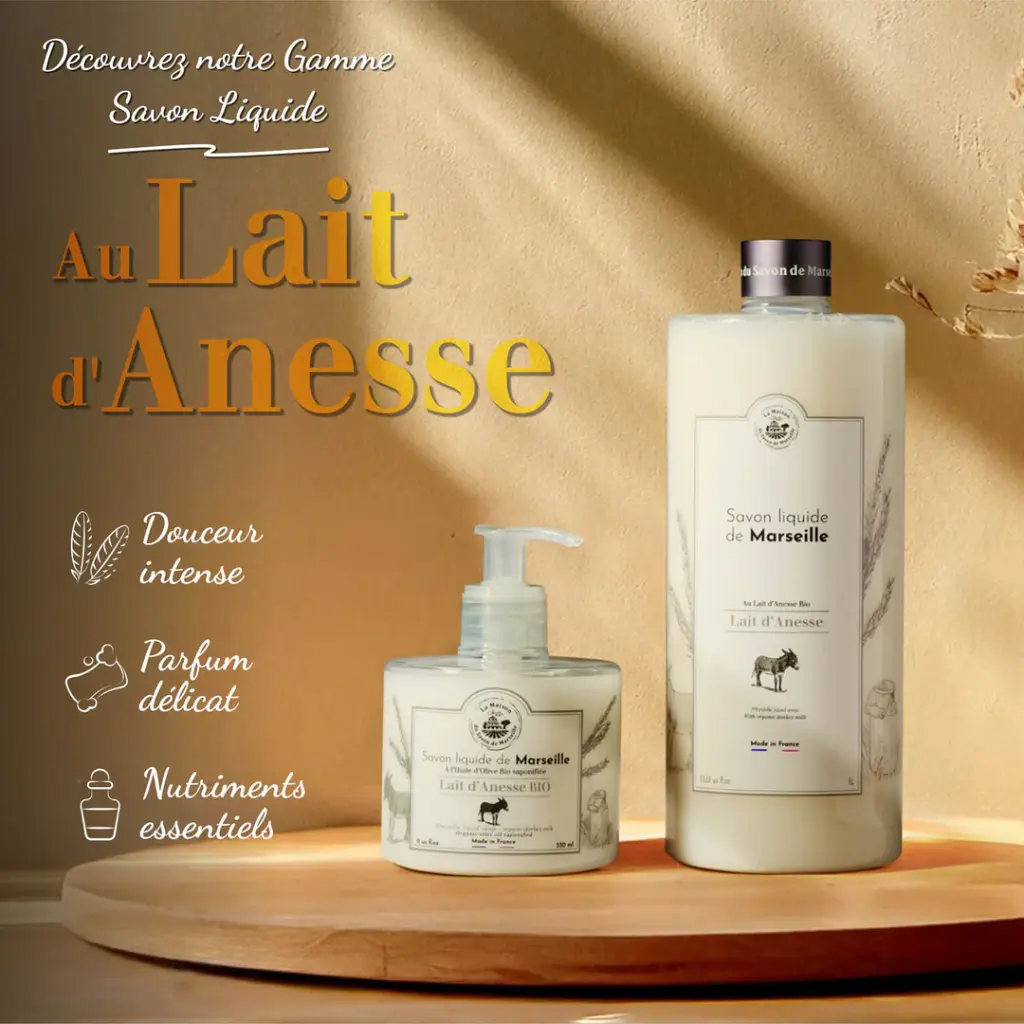 JABÓN LÍQUIDO DE MARSELLA 1L LECHE DE BURRA