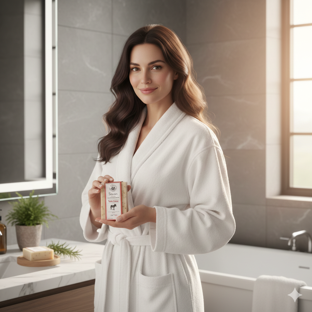 JABÓN 115G (DUO) LECHE DE BURRA - VIÑA ROJA