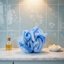 ESPONJA FLOR DE DUCHA - AZUL