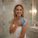 ESPONJA FLOR DE DUCHA - AZUL