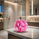 ESPONJA FLOR DE DUCHA - ROSA