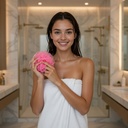 ESPONJA FLOR DE DUCHA - ROSA