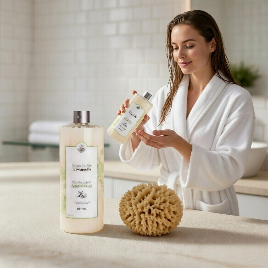 JABÓN LÍQUIDO DE MARSELLA 1L ALMENDRA DULCE