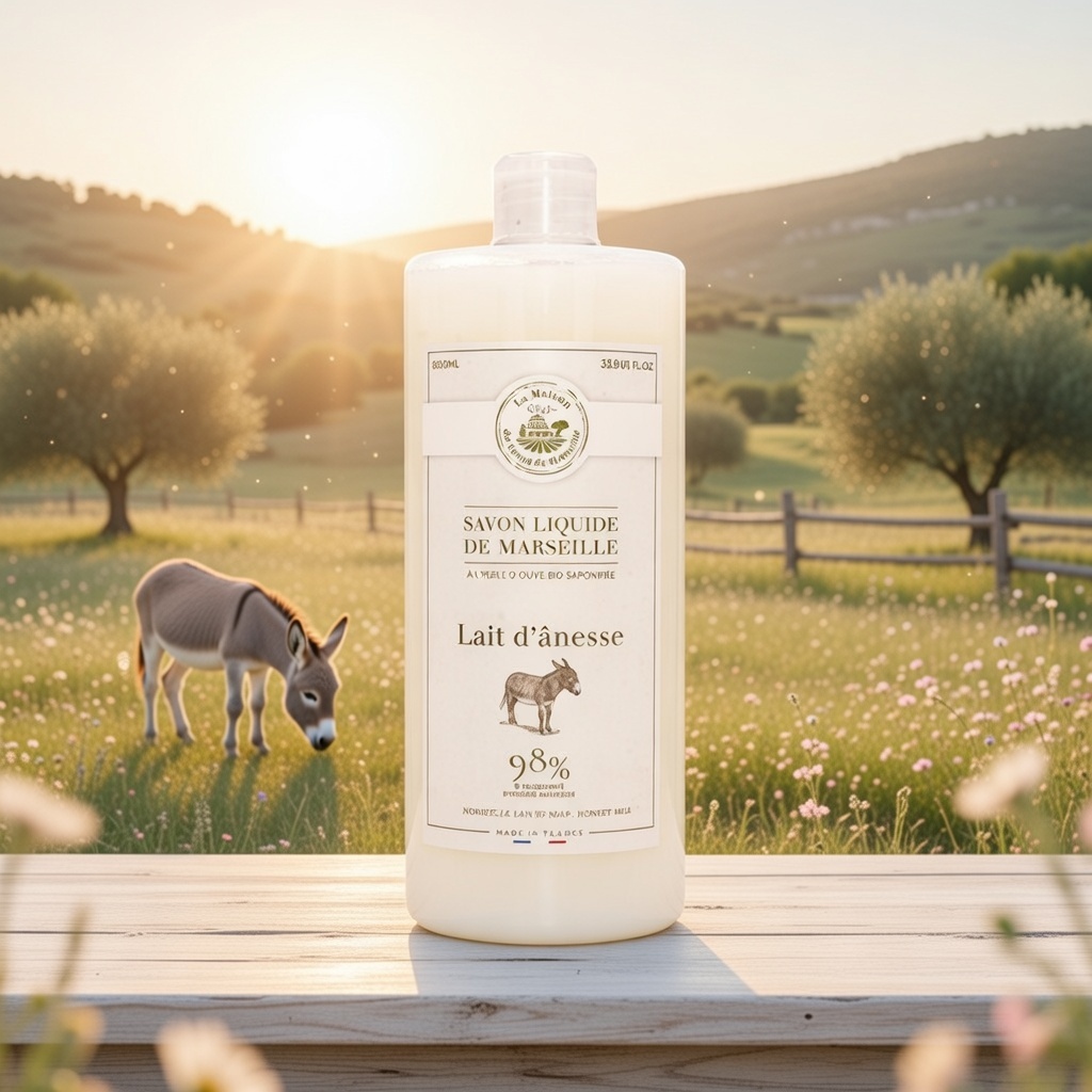 JABÓN LÍQUIDO DE MARSELLA 1L LECHE DE BURRA