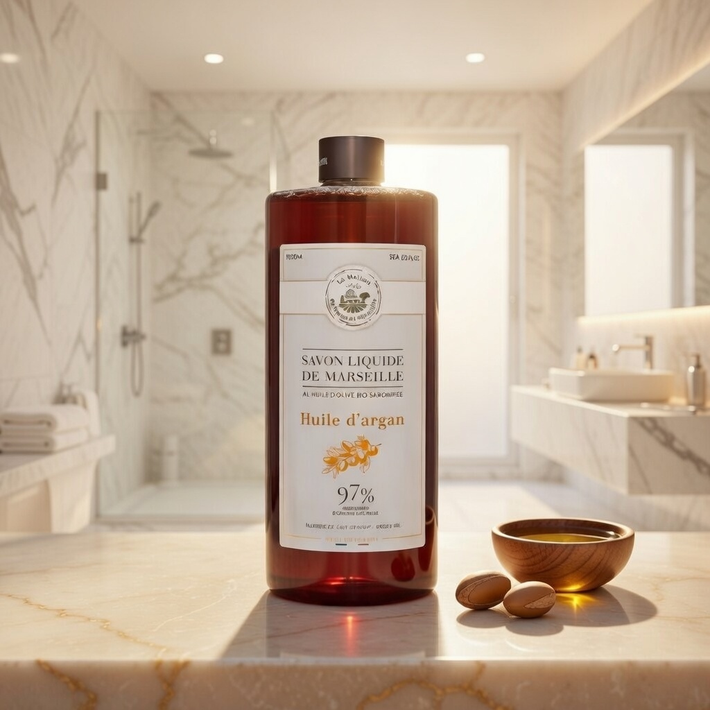 JABÓN LÍQUIDO DE MARSELLA 1L ACEITE DE ARGÁN