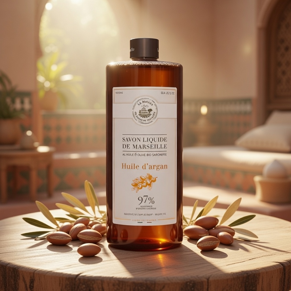 JABÓN LÍQUIDO DE MARSELLA 1L ACEITE DE ARGÁN