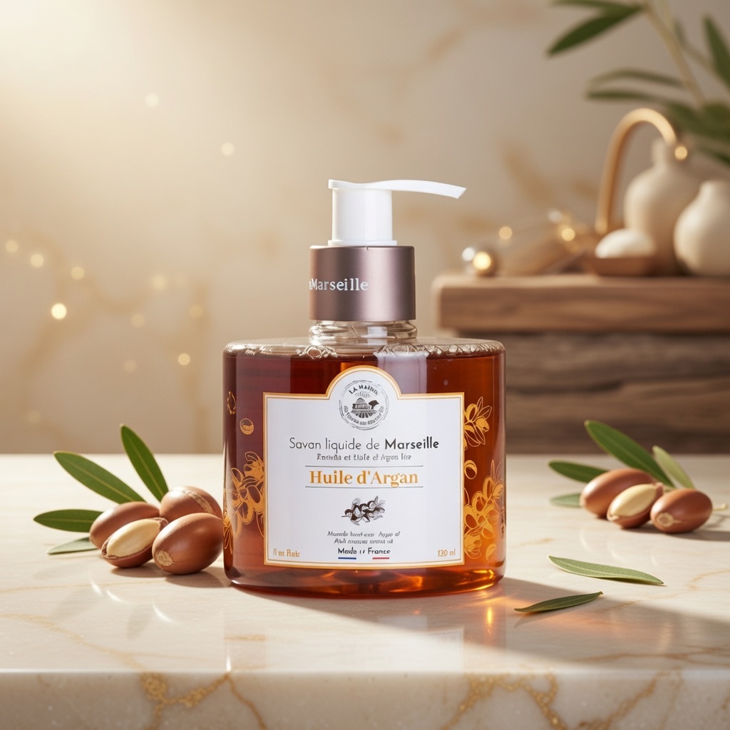 JABÓN LÍQUIDO DE MARSELLA ACEITE DE ARGÁN 330ML