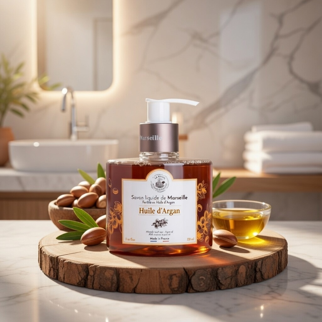 JABÓN LÍQUIDO DE MARSELLA ACEITE DE ARGÁN 330ML