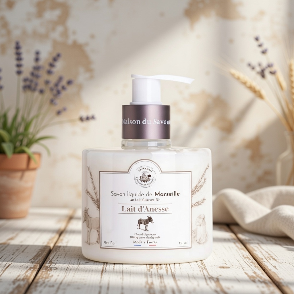 JABÓN LÍQUIDO DE MARSELLA 330mL LECHE DE BURRA