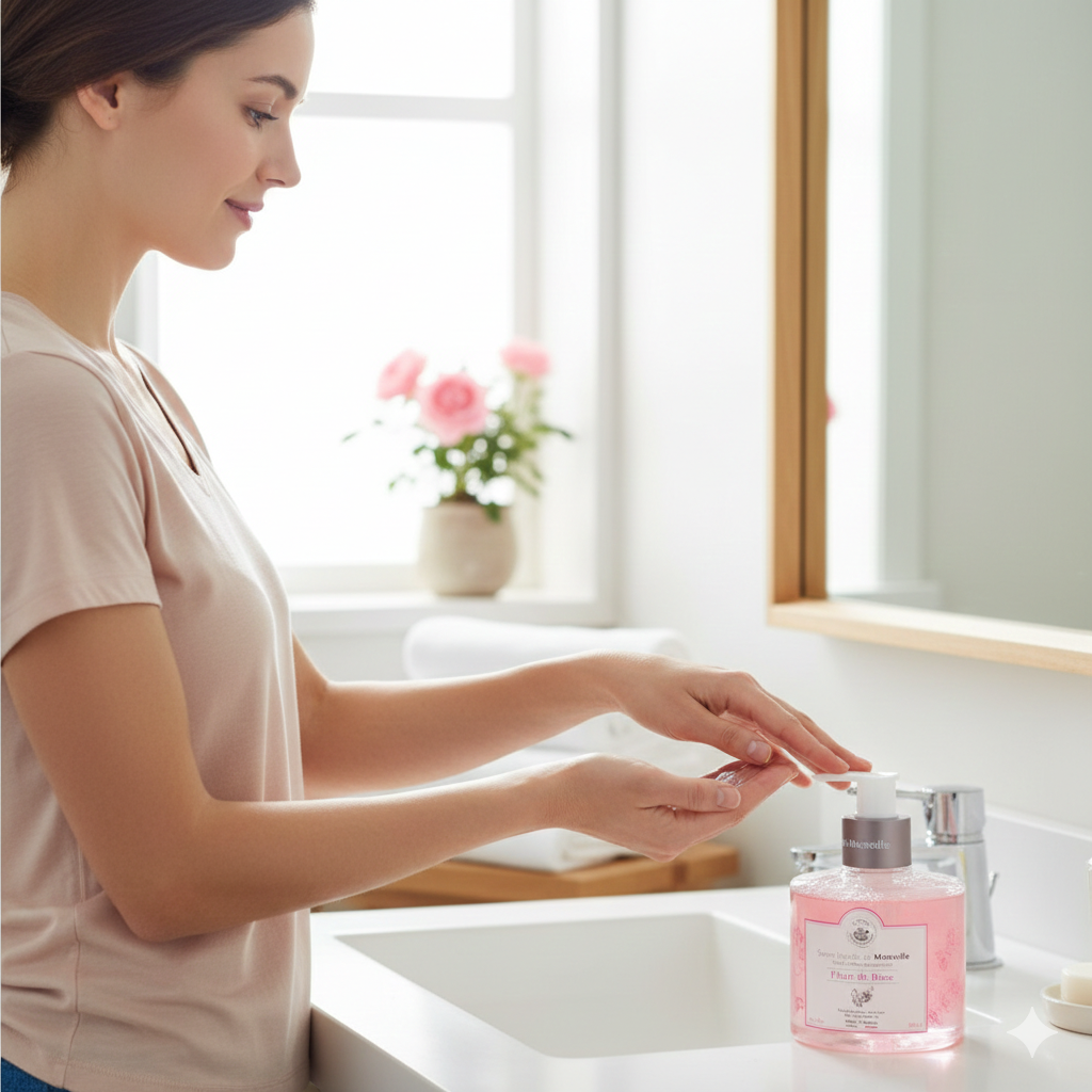 JABÓN LÍQUIDO DE MARSELLA ROSA 330ML