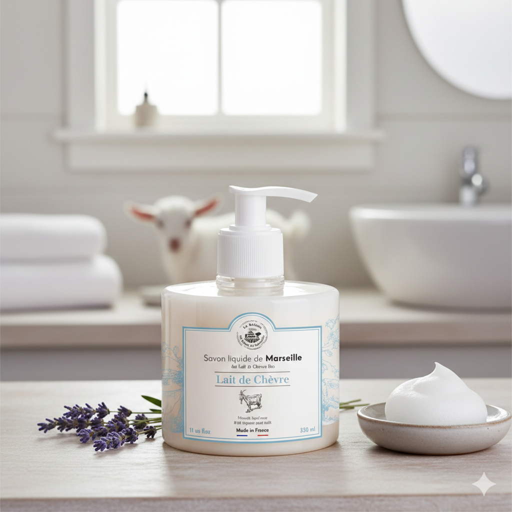 JABÓN LÍQUIDO DE MARSELLA LECHE DE CABRA 330ML