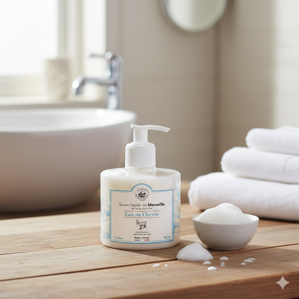 JABÓN LÍQUIDO DE MARSELLA LECHE DE CABRA 330ML