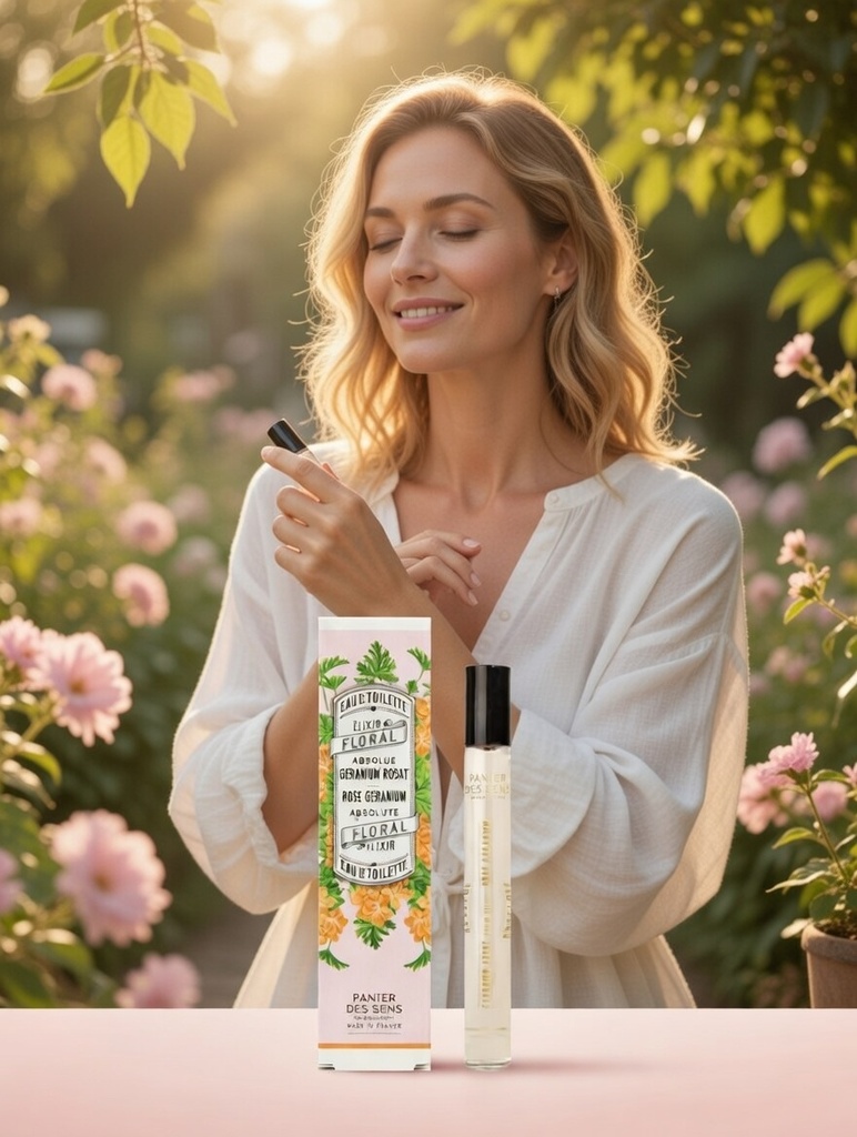 PERFUME ROLL-ON GERANIO-ROSAS