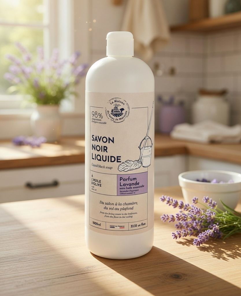 JABÓN LÍQUIDO NEGRO - LAVANDA 1L