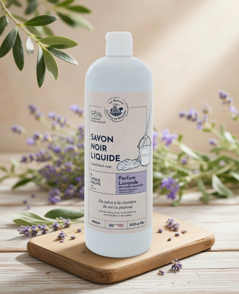 JABÓN LÍQUIDO NEGRO - LAVANDA 1L