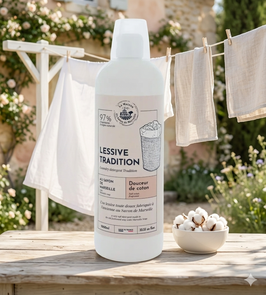 DETERGENTE DE MARSELLA - ALGODÓN SUAVE 1L