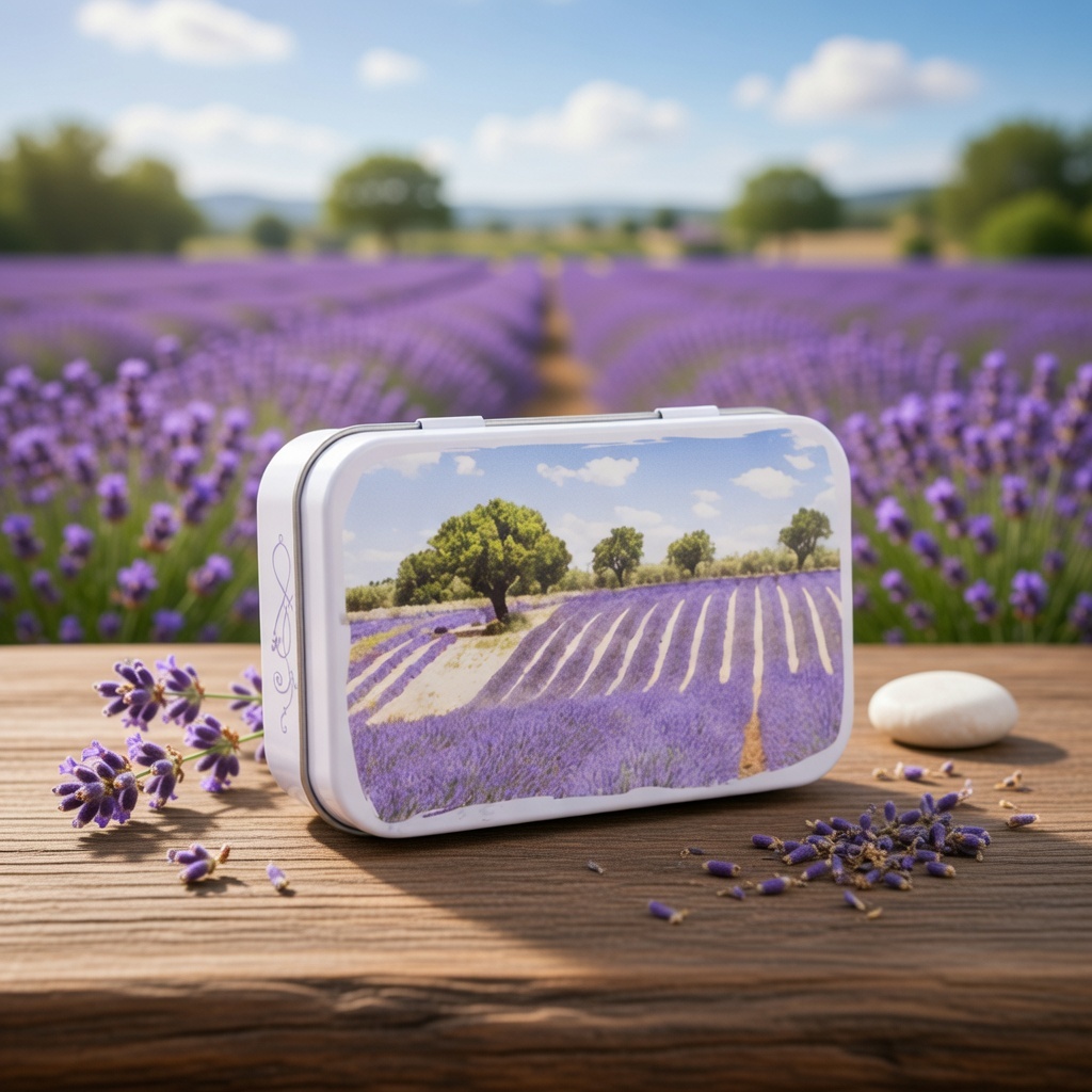 JABONERA METÁLICA - CAMPO DE LAVANDA