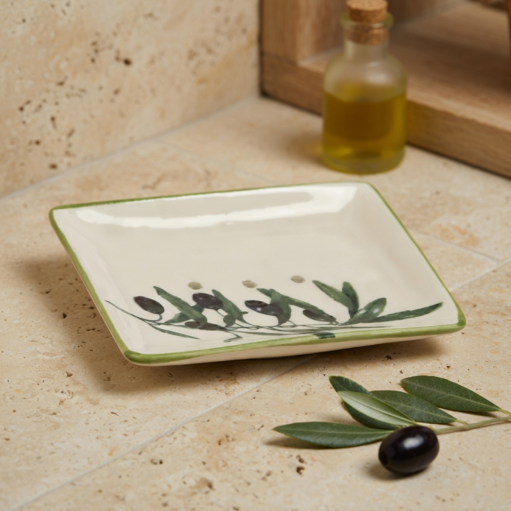 JABONERA CERÁMICA -OLIVA