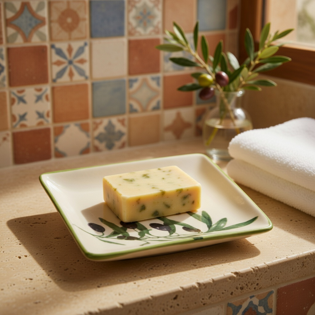 JABONERA CERÁMICA -OLIVA