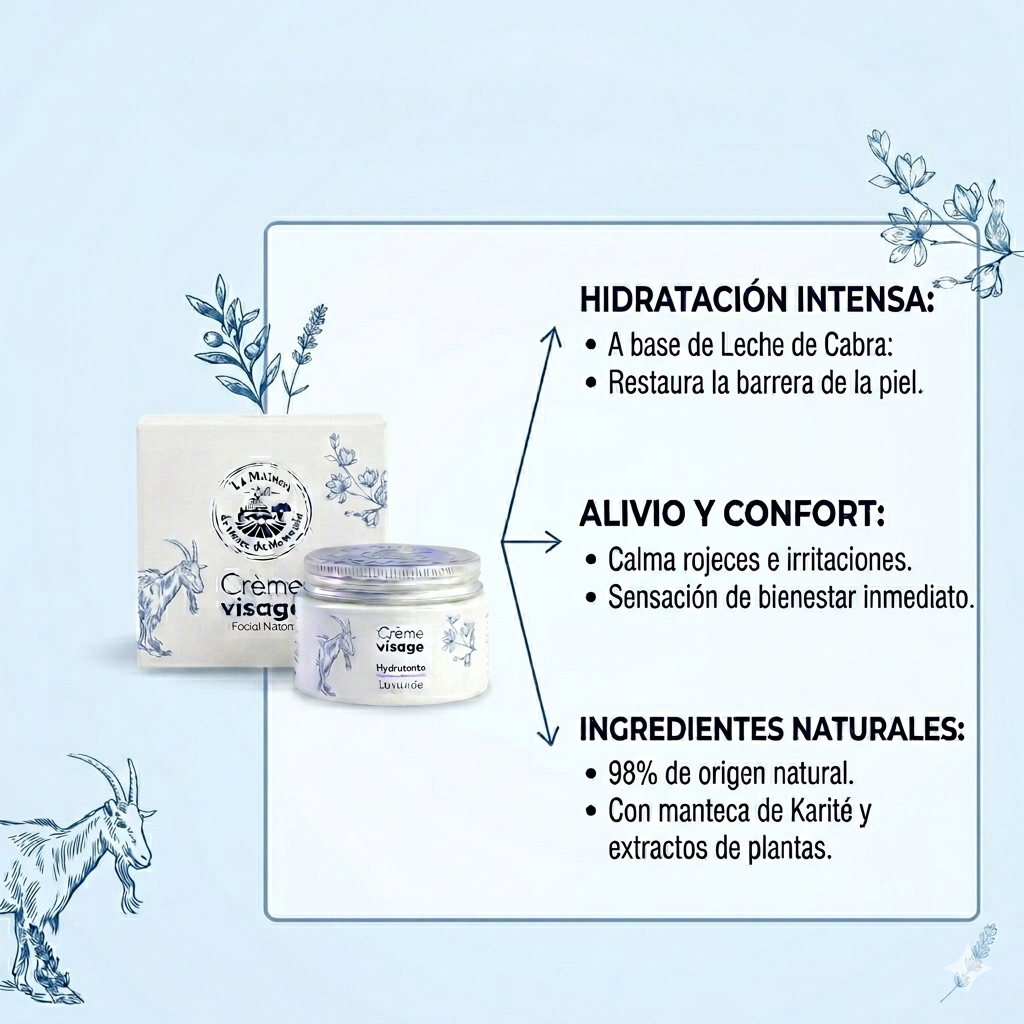 CREMA FACIAL 50ml LECHE DE CABRA BIO