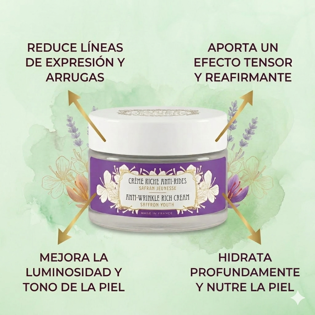 CREMA FACIAL  ANTIARRUGAS  AZAFRÁN
