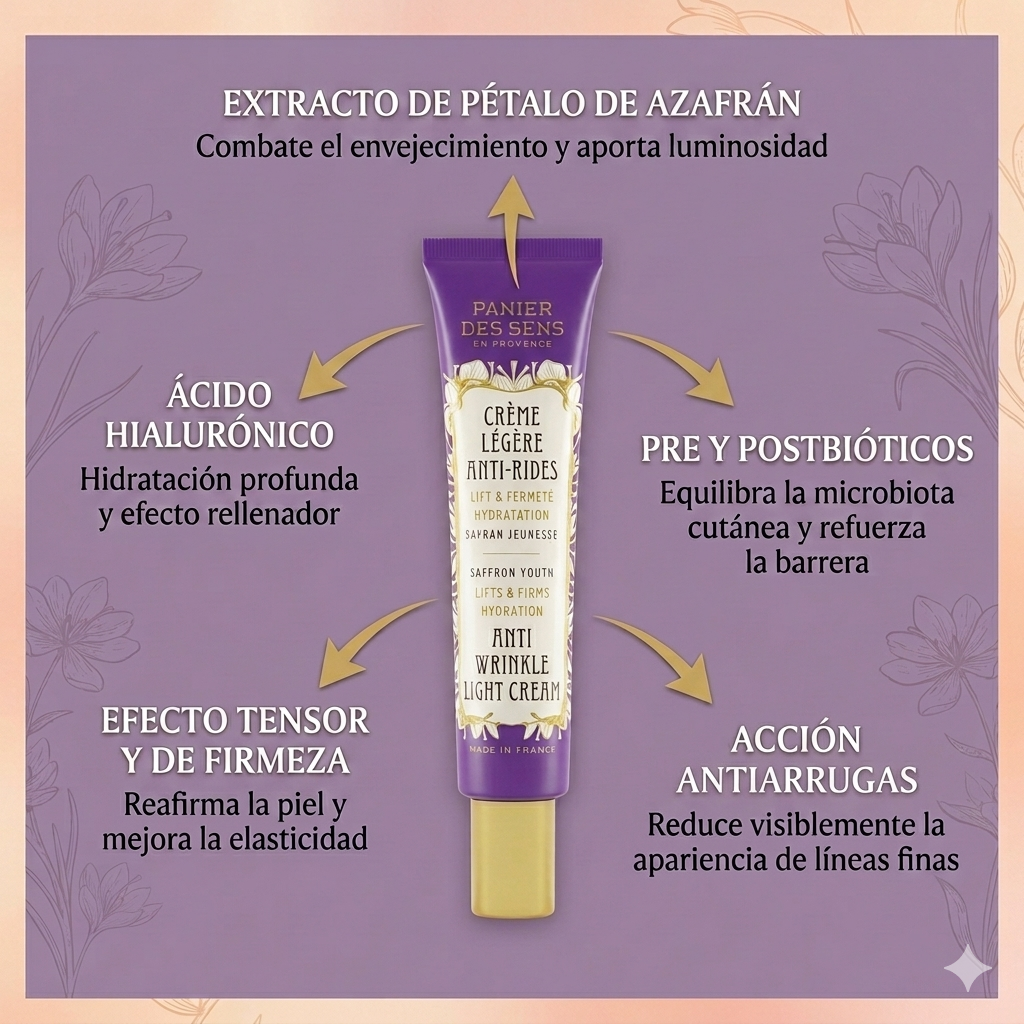 CREMA FACIAL LIGERA-AZAFRÁN