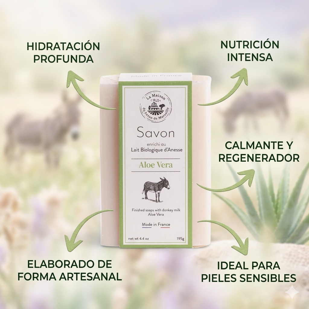 JABÓN (DUO) 115G LECHE DE BURRA - ALOE VERA 