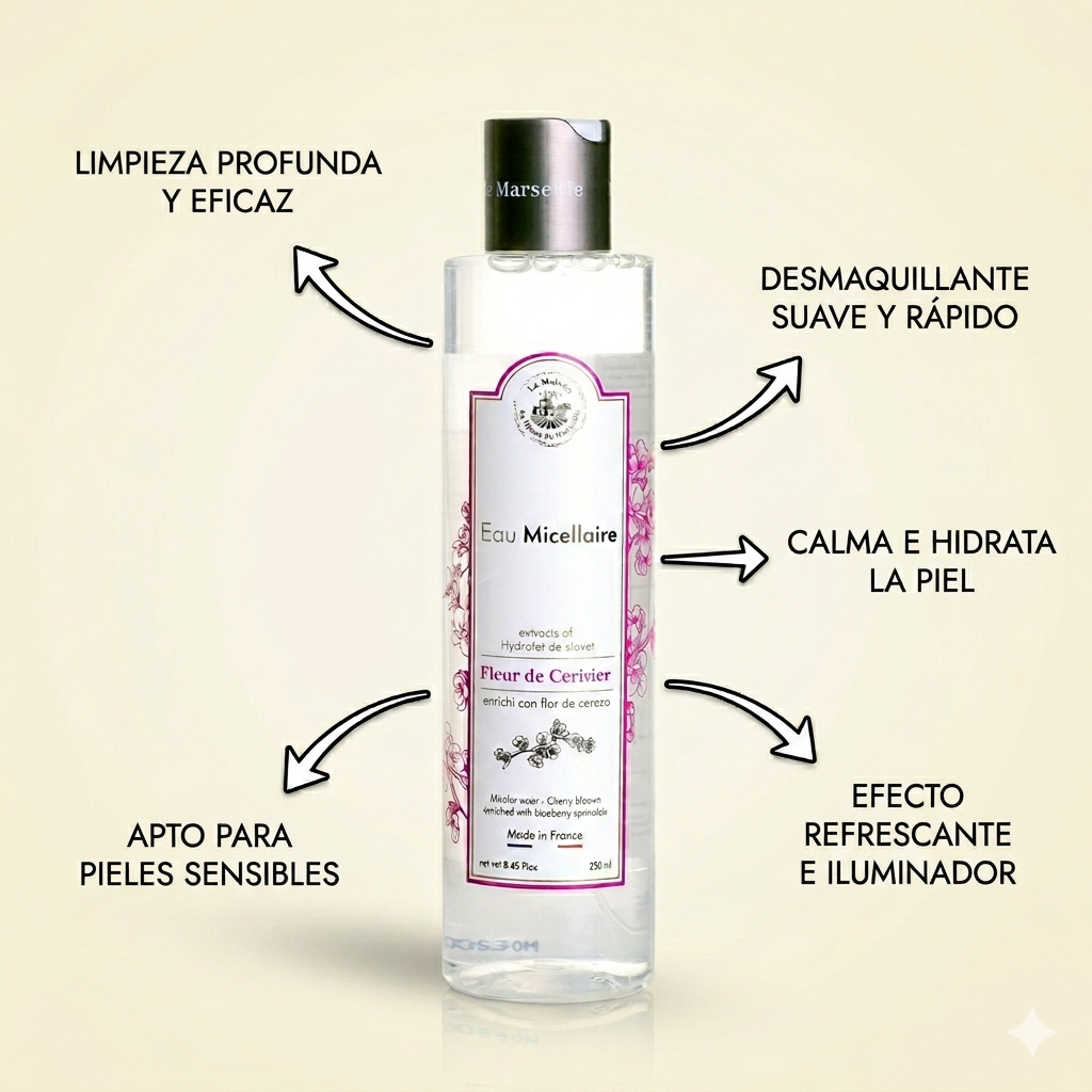 AGUA MICELAR 250ml FLOR DE CEREZO