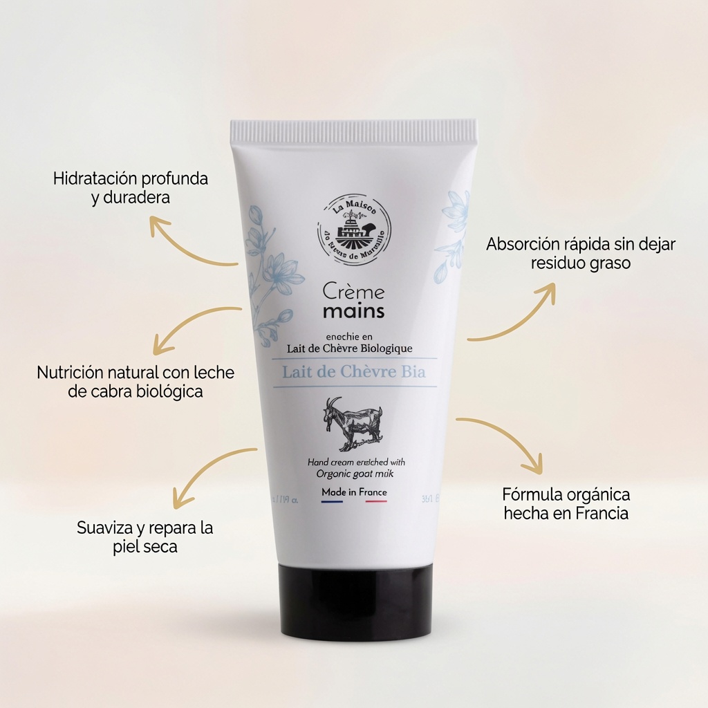 CREMA DE MANOS 75ML LECHE DE CABRA