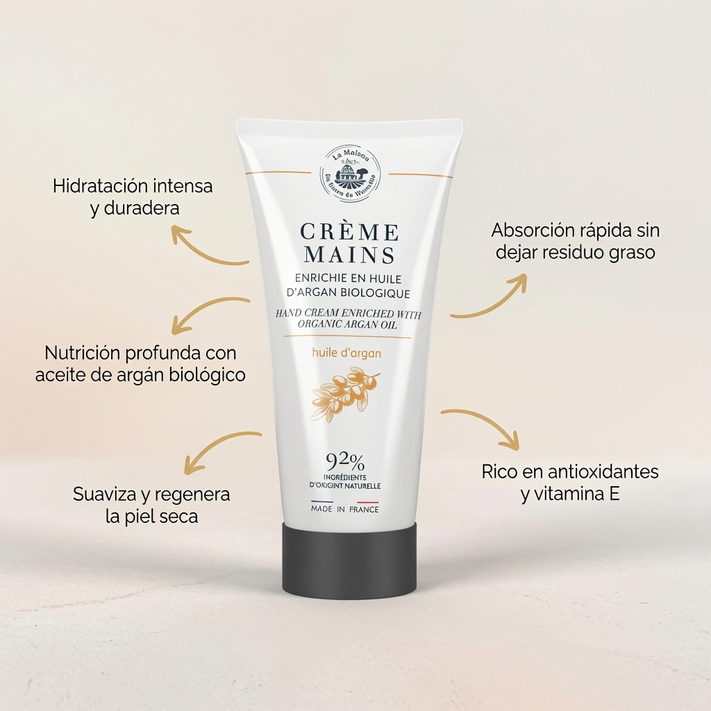 CREMA DE MANOS 75ml  DE ACEITE DE ARGÁN