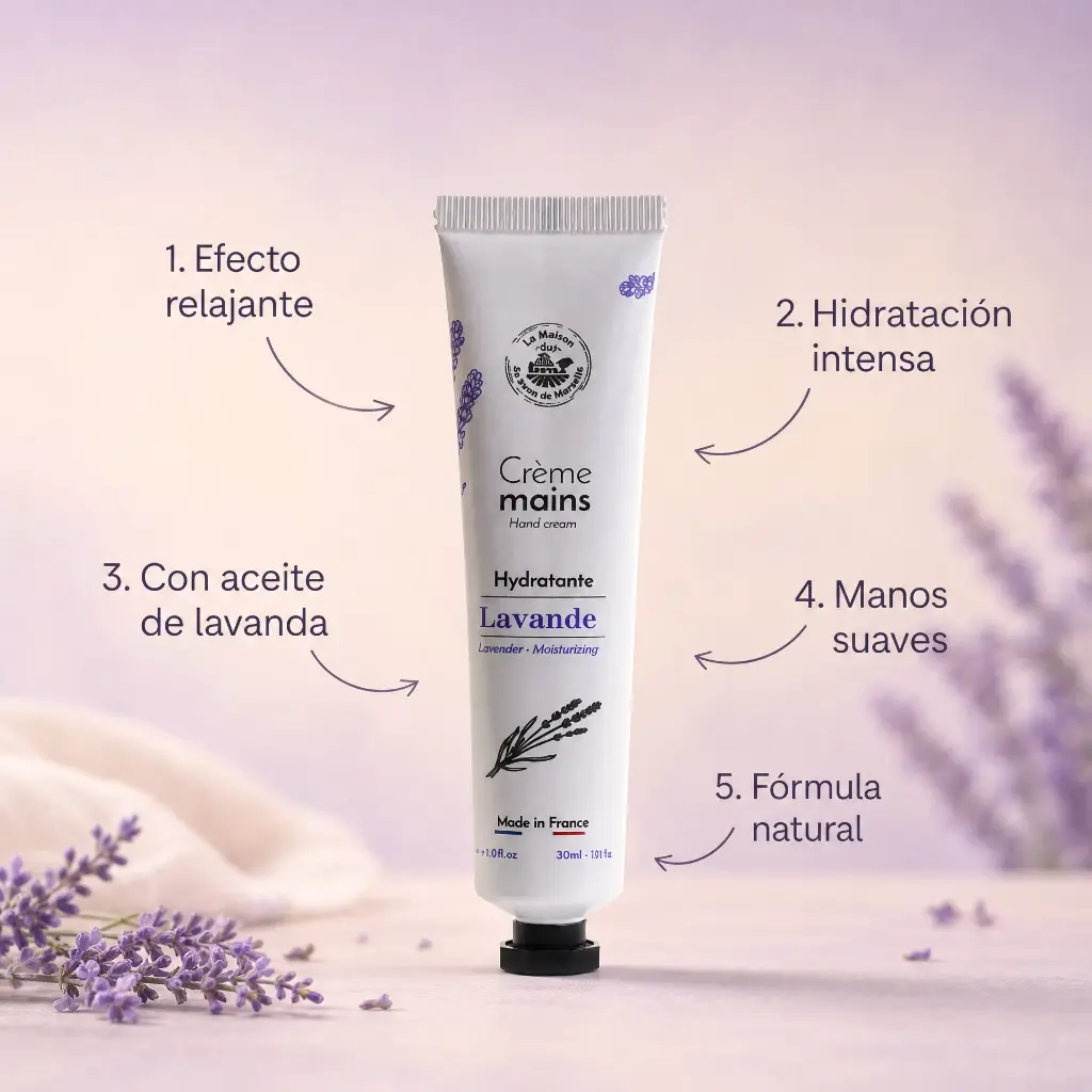 CREMA DE MANOS TUBO 30ml LAVANDA