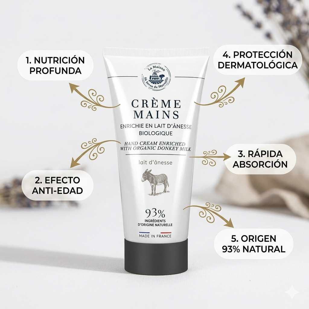 CREMA DE MANOS TUBO 75ml LECHE DE BURRA