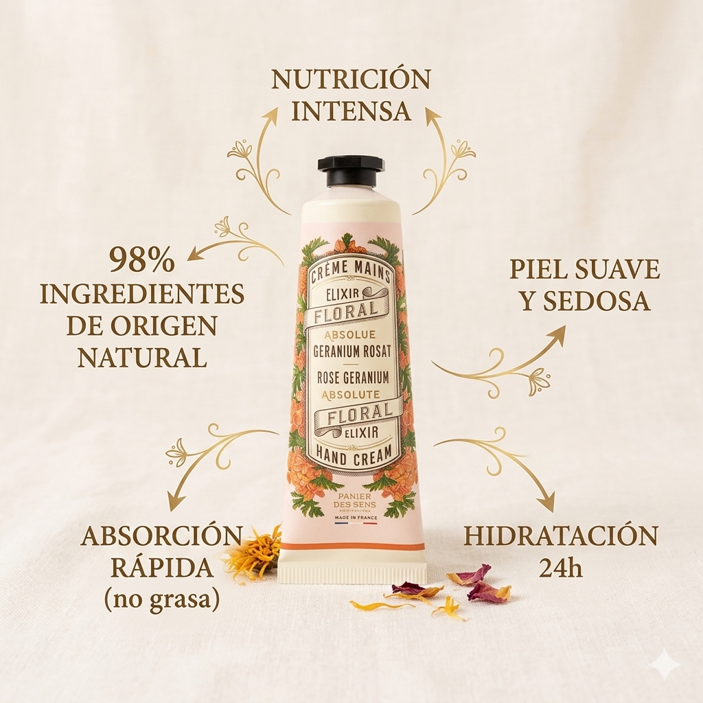 CREMA MANOS GERANIO-ROSAS 30ML