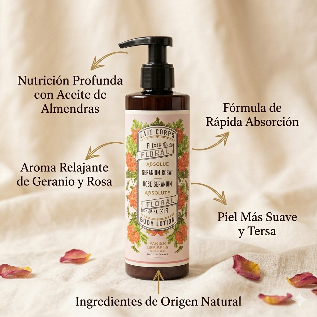 LECHE CORPORAL GERANIO-ROSAS 250ML