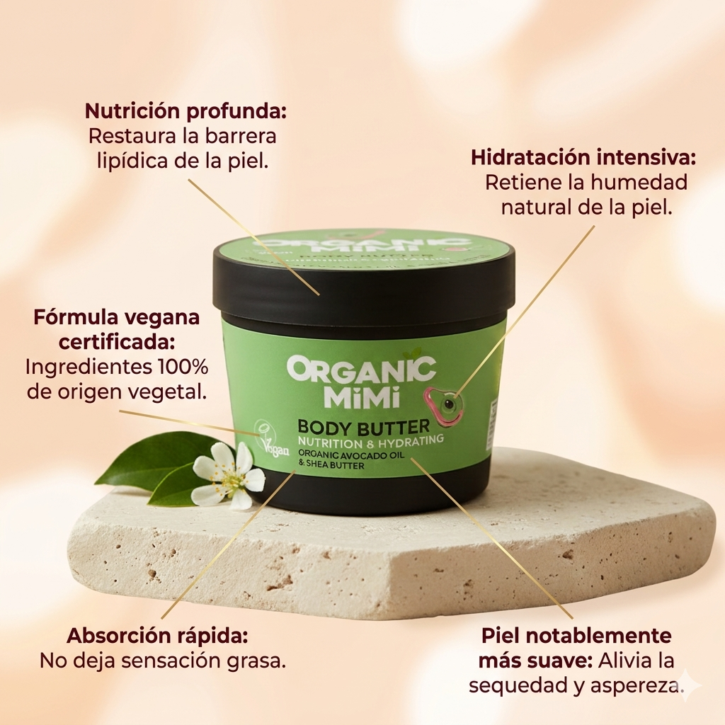 MANTECA CORPORAL NUTRITIVA AGUACATE-KARITÉ