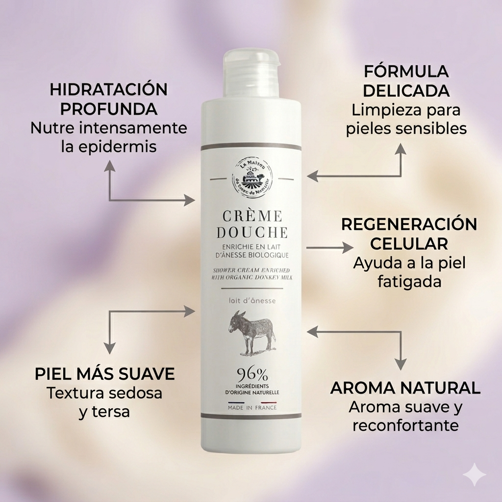 CREMA DE DUCHA  LECHE DE BURRA 