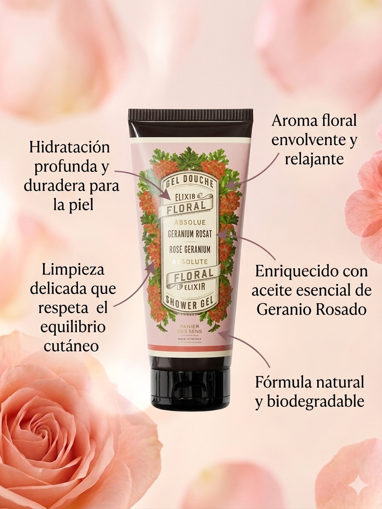 GEL DE DUCHA GERANIO-ROSAS 200ML