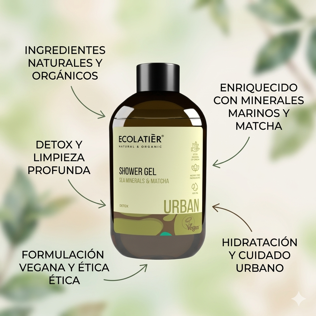 GEL DE DUCHA MINERALES MARINOS Y MATCHA