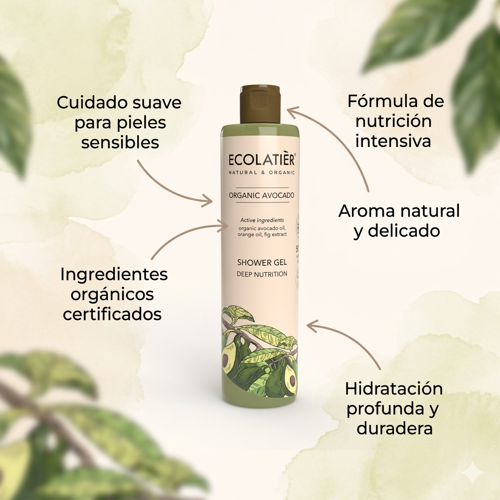 GEL DE DUCHA NUTRICIÓN PROFUNDA - AGUACATE 350ML