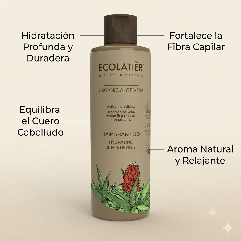 CHAMPÚ HIDRANTE Y FORTALIZANTE -ALOE VERA