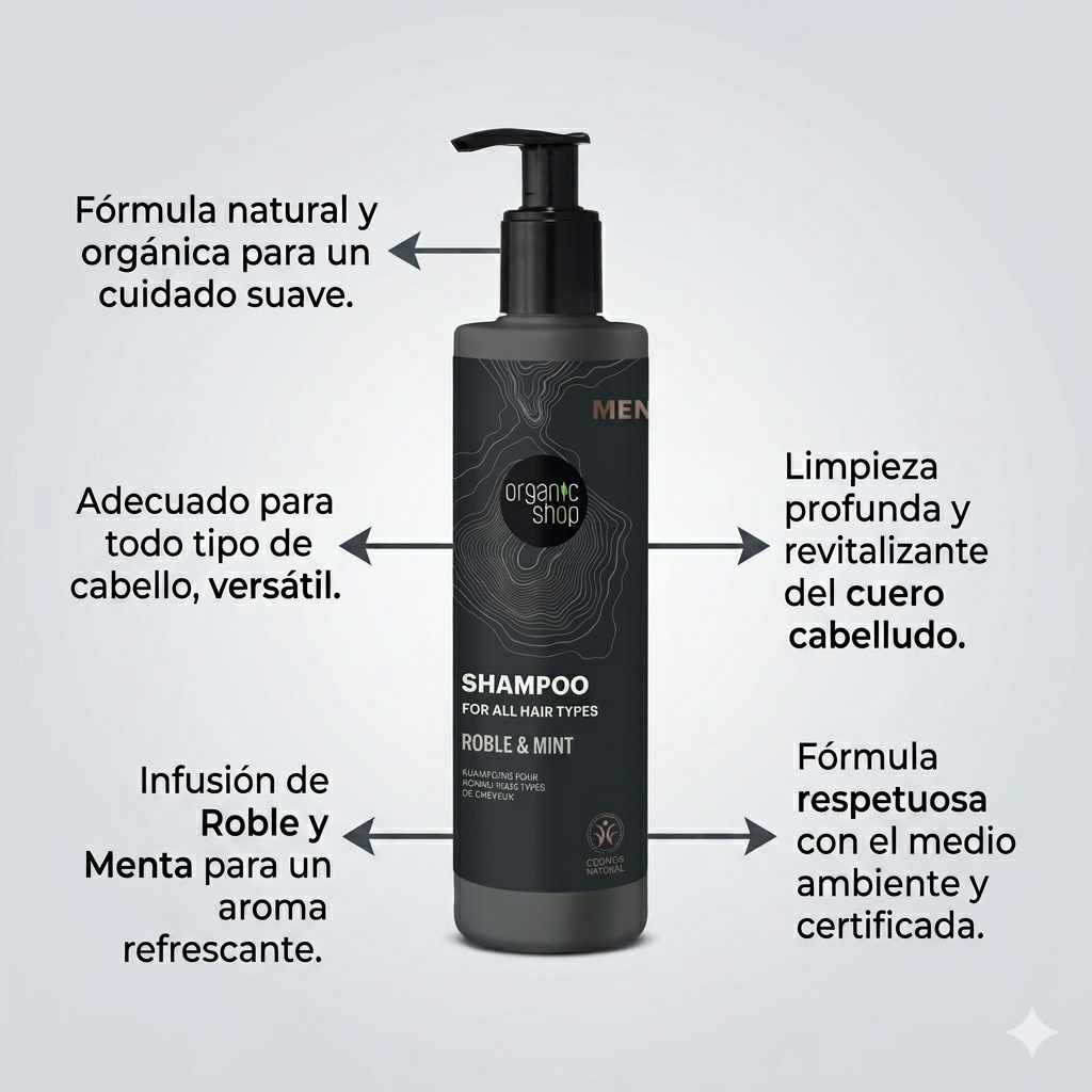 CHAMPÚ ROBLE Y MENTA