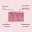 JABÓN KARITÉ PÉTALOS DE ROSA EXFOLIANTE 125G
