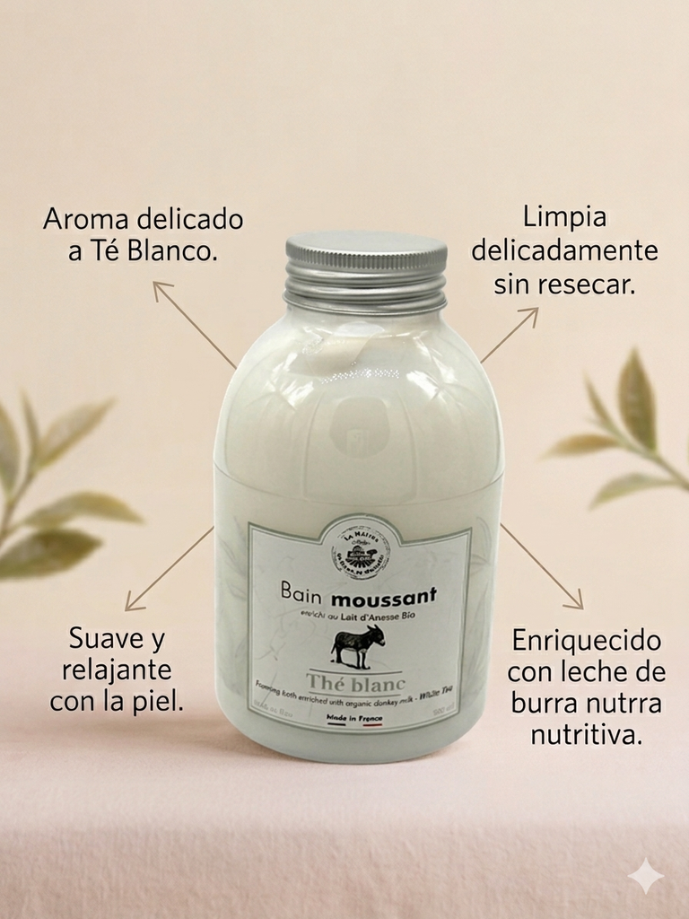 BAÑO ESPUMANTE 500 ml -TÉ BLANCO