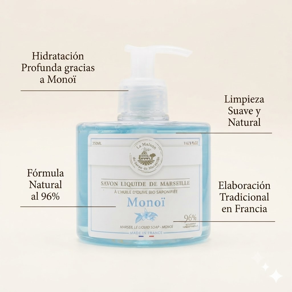  JABÓN LÍQUIDO DE MARSELLA MONOI 330ML
