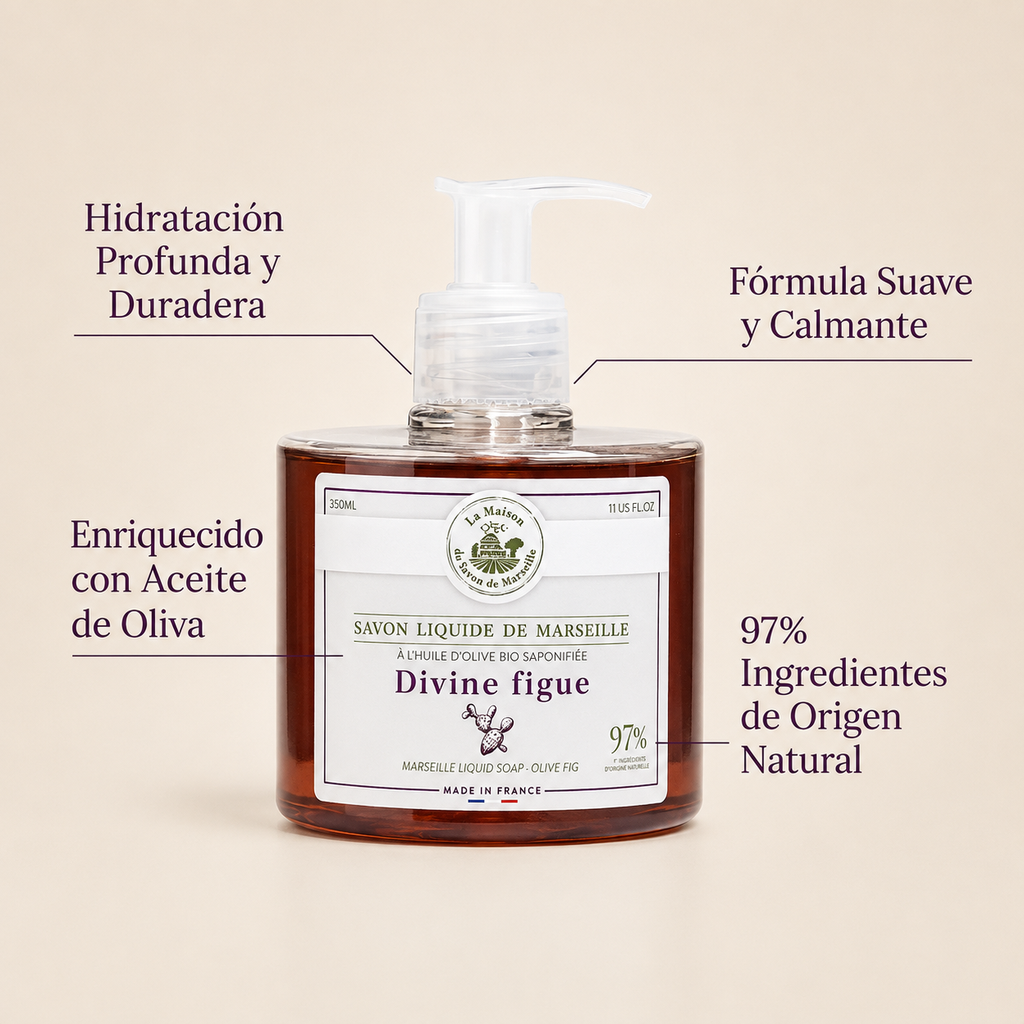JABÓN  LÍQUIDO DE MARSELLA 330ml - HIGO  CHUMBO