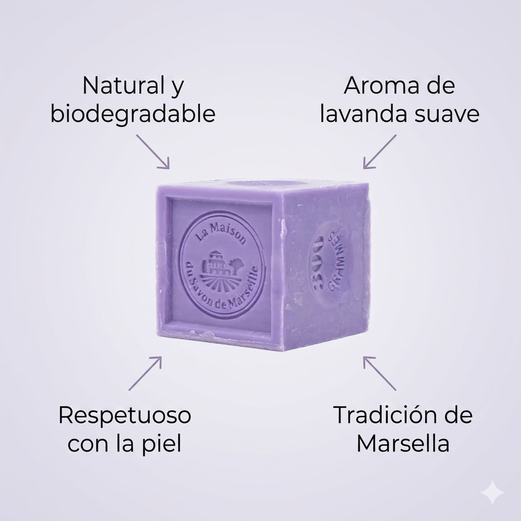 CUBO DE MARSELLA 300g LAVANDA