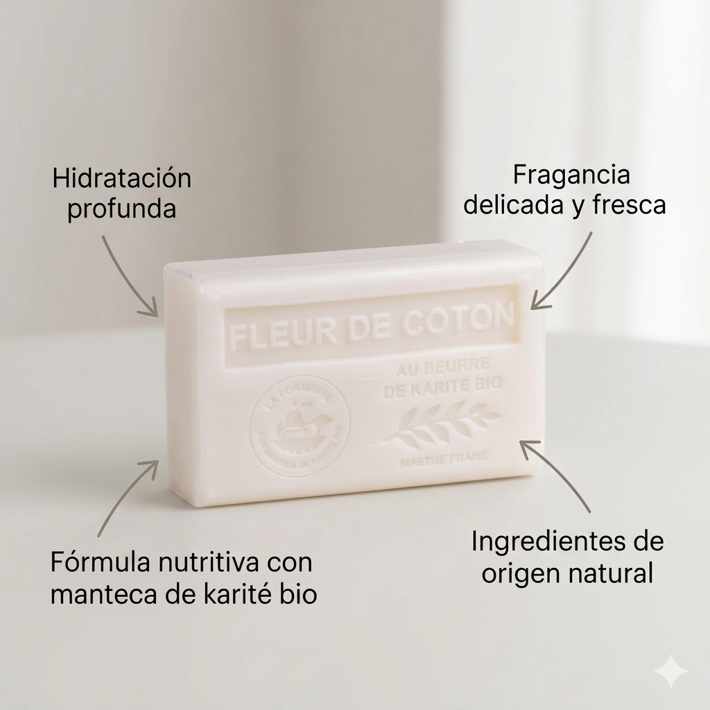 JABÓN KARITÉ FLOR DE ALGODÓN 125G